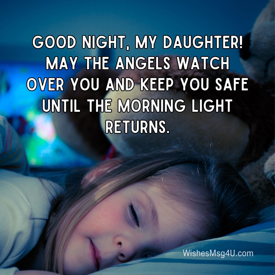 215 Sweet Good Night Daughter Wishes And Messages