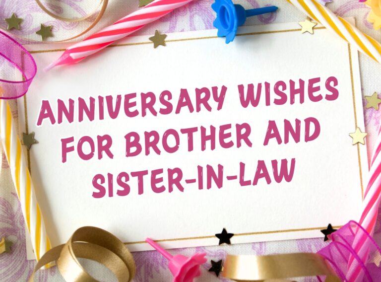 Happy Anniversary Wishes For Brother And Sister-in-Law