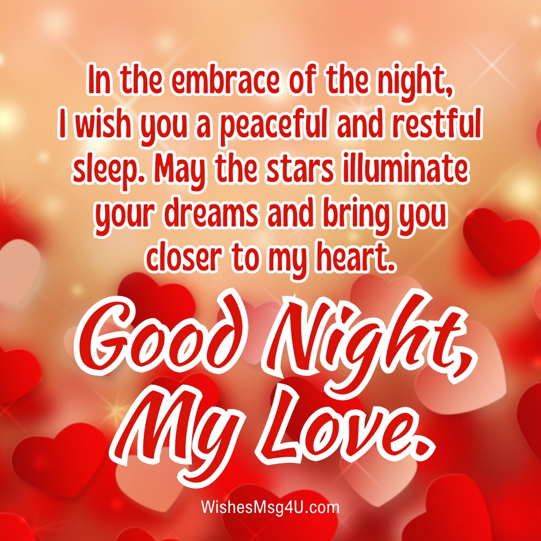 180+ Sweet Good Night Wishes And Messages For My Love