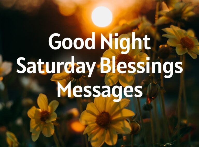 Good Night Saturday Blessings