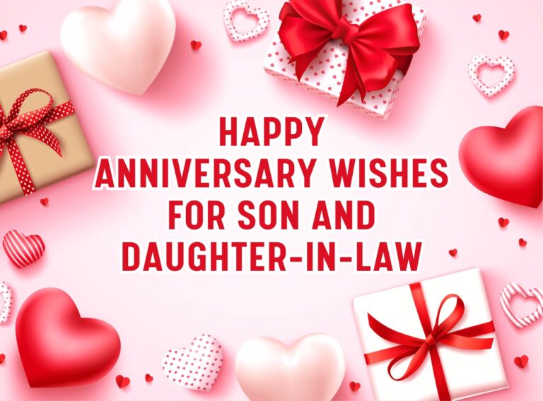 Happy Anniversary Wishes For Son And Daughter-in-Law