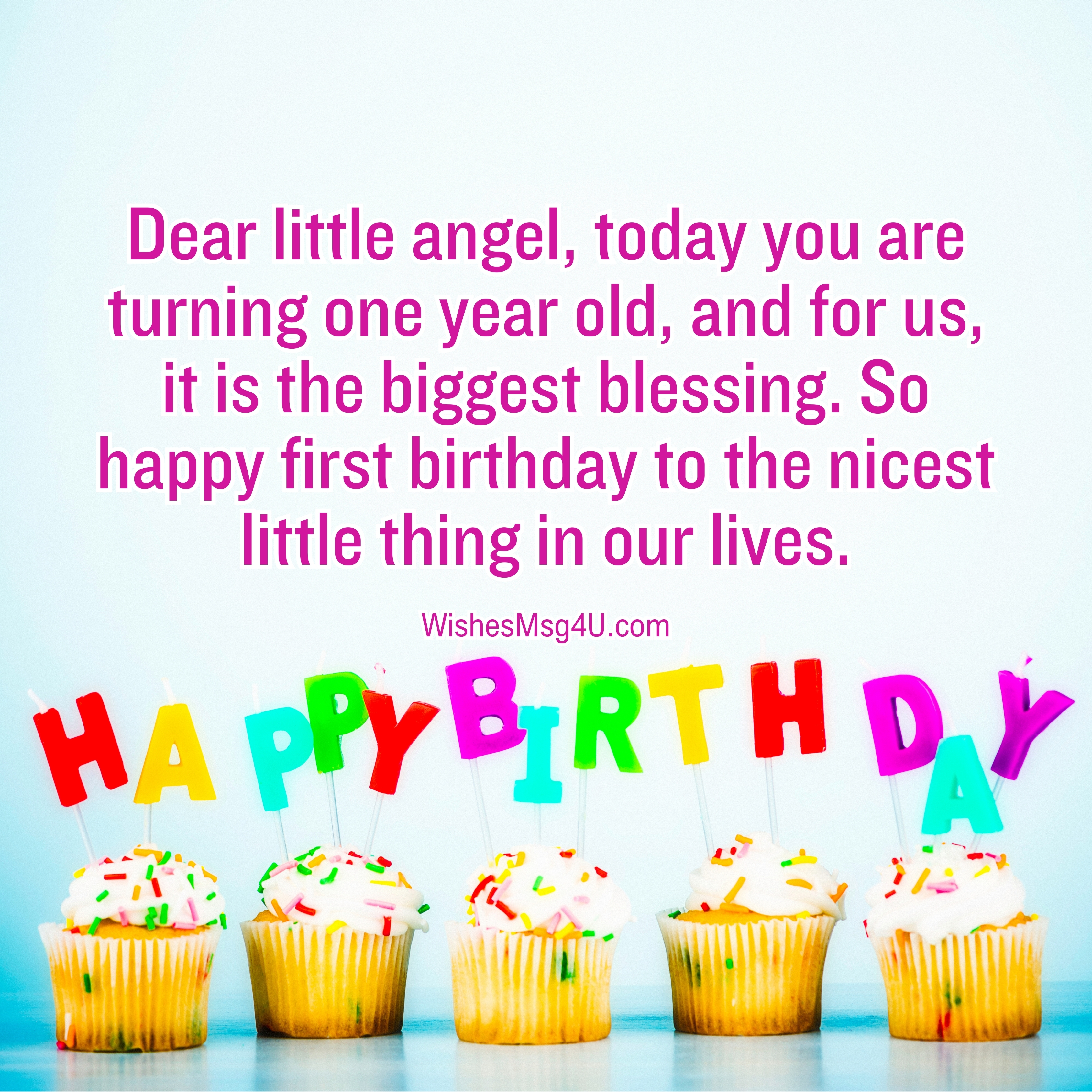Dear little angel, today you are turning one year old, and for us, it is the biggest blessing. Happy Birthday Baby Girl.