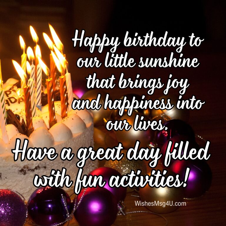 Happy birthday to our little sunshine that brings joy and happiness into our lives. Happy 4th Birthday.