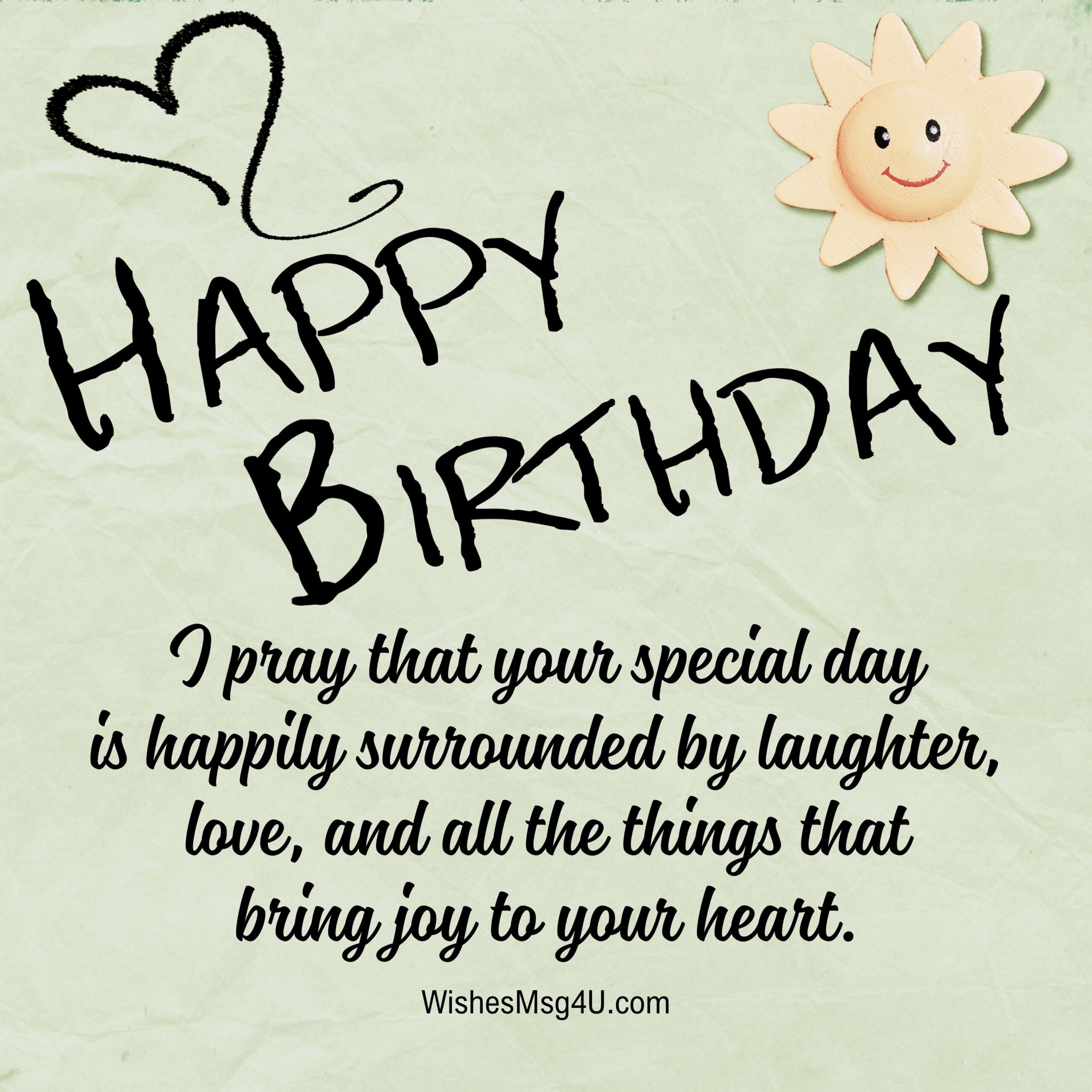 I pray that your special day is happily surrounded by laughter, love, and all the things that bring joy to your heart. Happy Birthday Boyfriend.